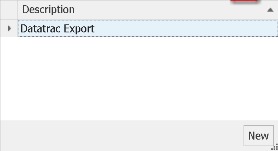 Select the Type of Export;The selection you will make depend on what has been configured for your agency's requirements.